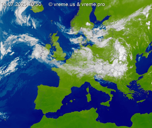 Oblačnost Evropa
