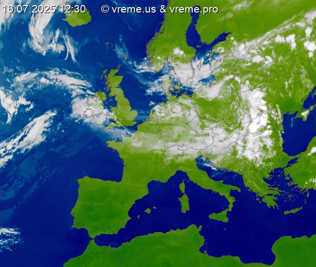 Oblačnost Evropa