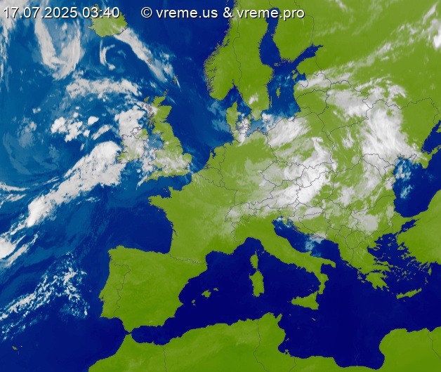 Oblačnost Evropa