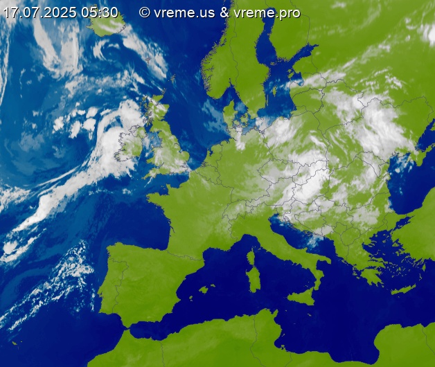 Oblačnost Evropa