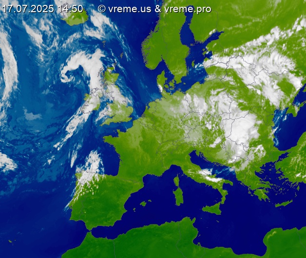 Oblačnost Evropa