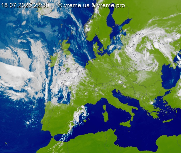 Oblačnost Evropa