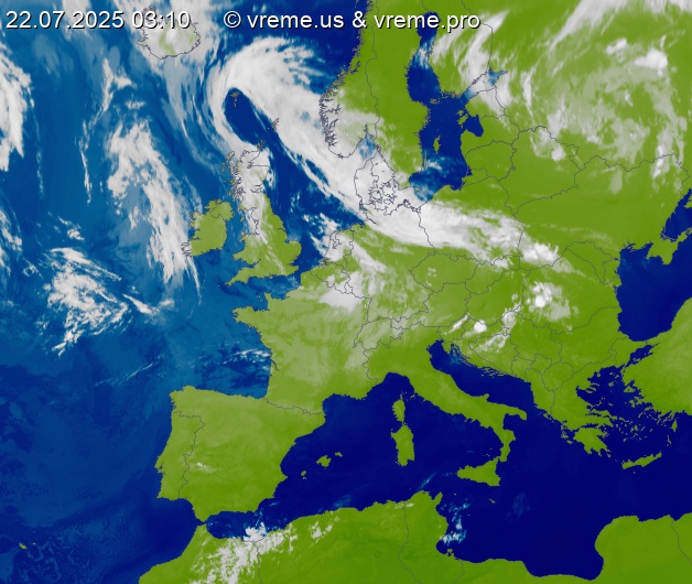 Oblačnost Evropa