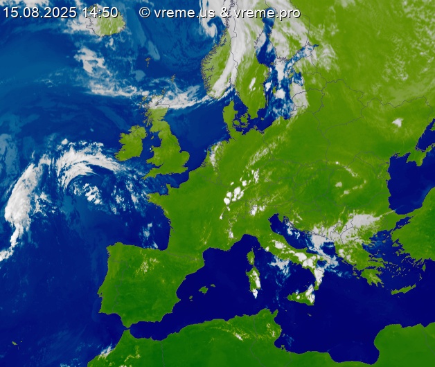 Oblačnost Evropa