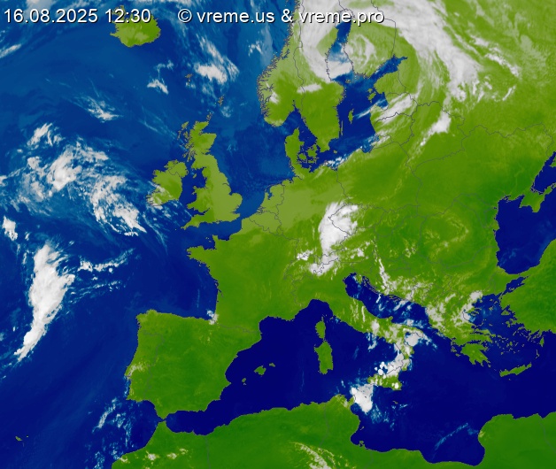 Oblačnost Evropa