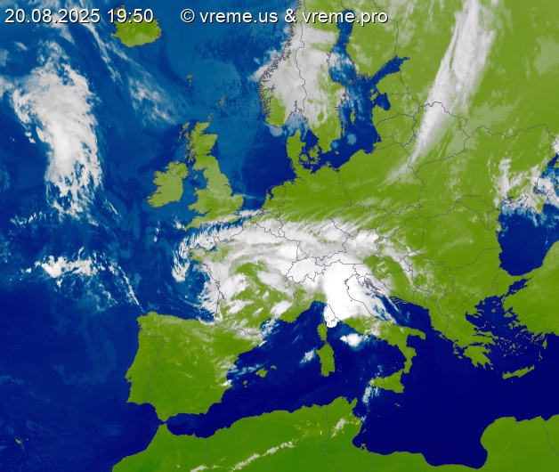 Oblačnost Evropa