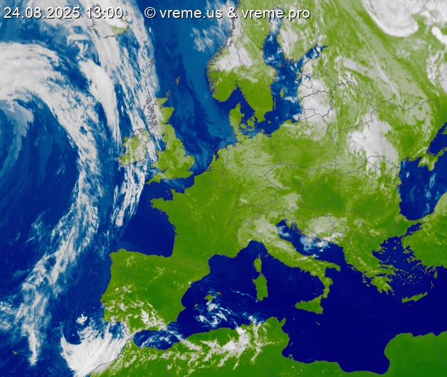 Oblačnost Evropa