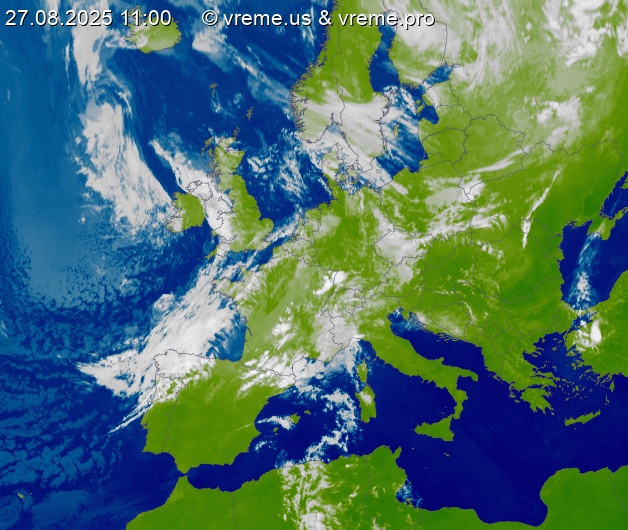 Oblačnost Evropa