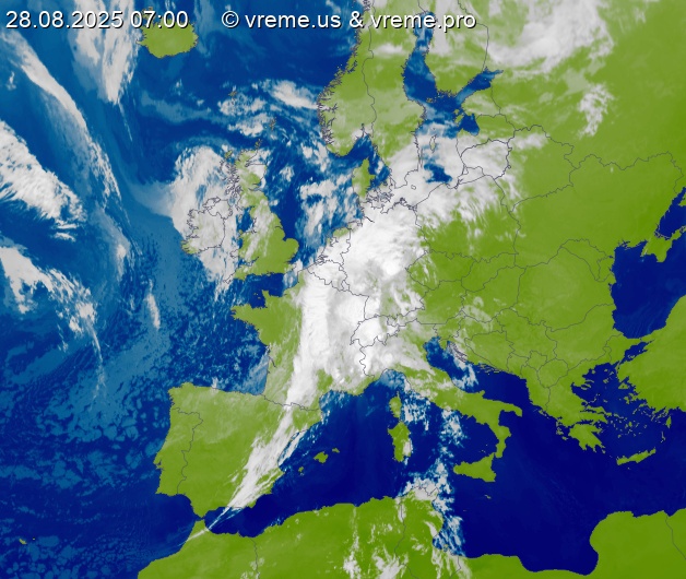 Oblačnost Evropa