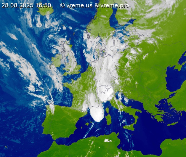 Oblačnost Evropa