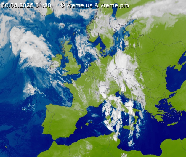 Oblačnost Evropa