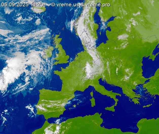 Oblačnost Evropa