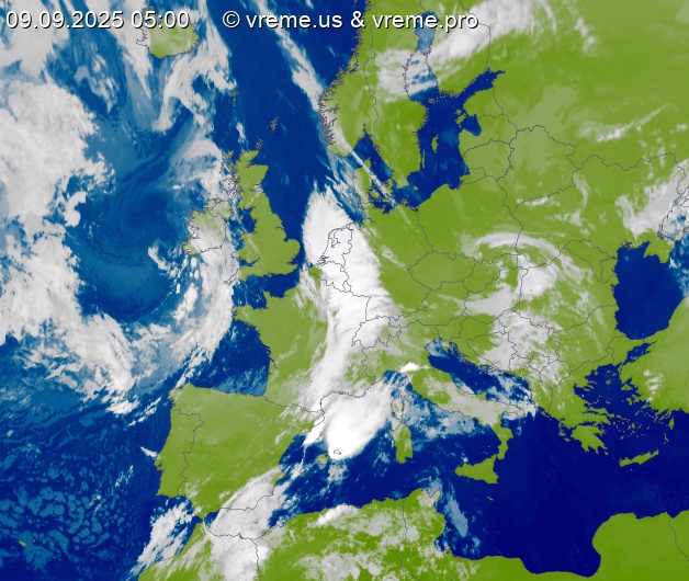 Oblačnost Evropa