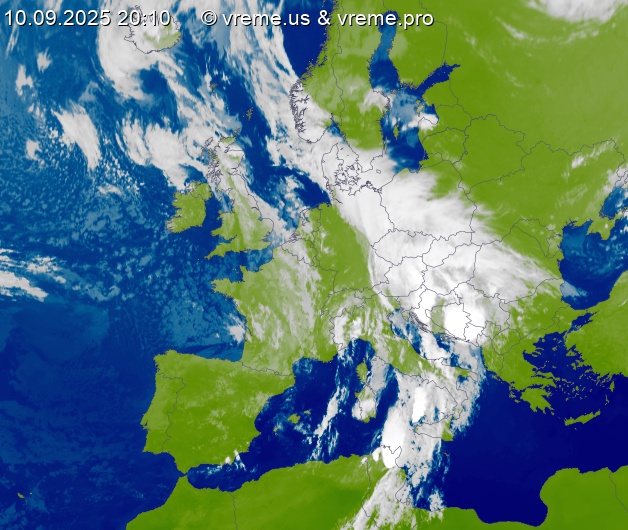 Oblačnost Evropa