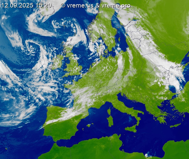 Oblačnost Evropa