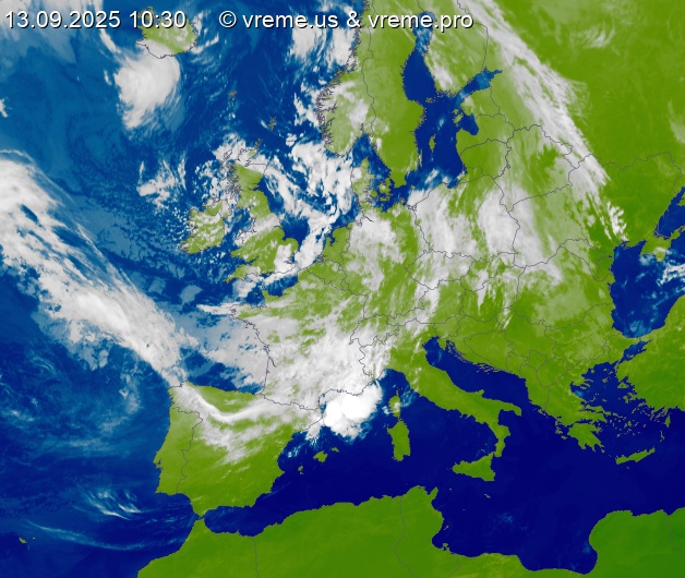 Oblačnost Evropa