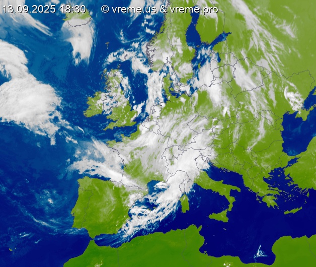 Oblačnost Evropa
