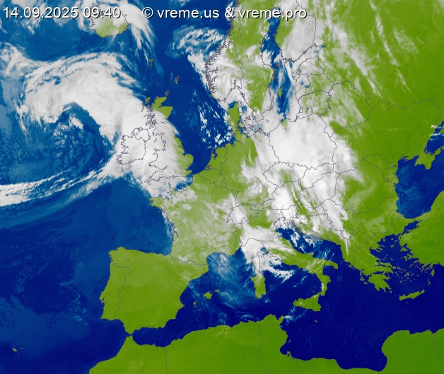 Oblačnost Evropa