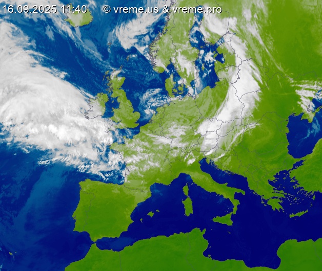 Oblačnost Evropa