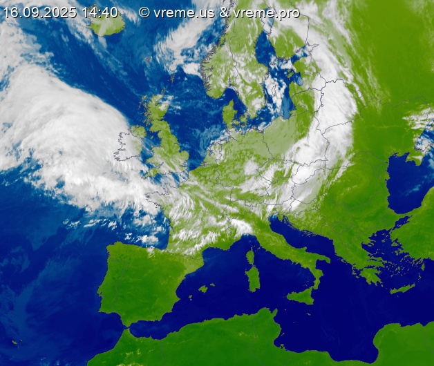 Oblačnost Evropa