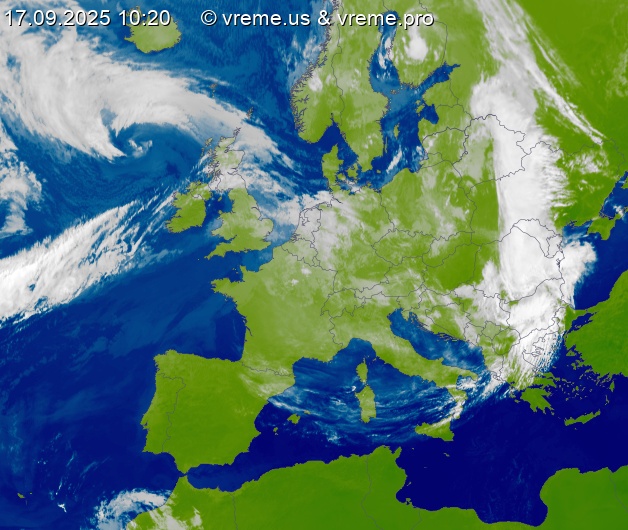 Oblačnost Evropa