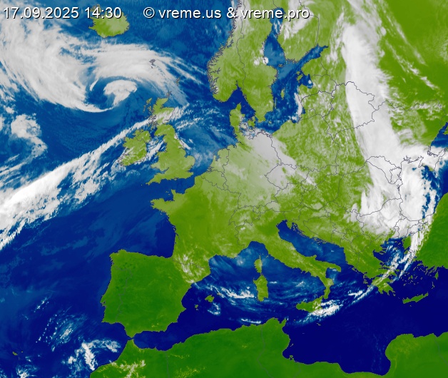 Oblačnost Evropa
