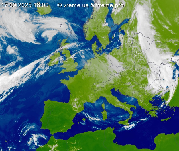 Oblačnost Evropa