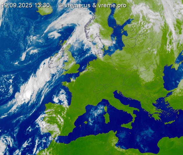Oblačnost Evropa