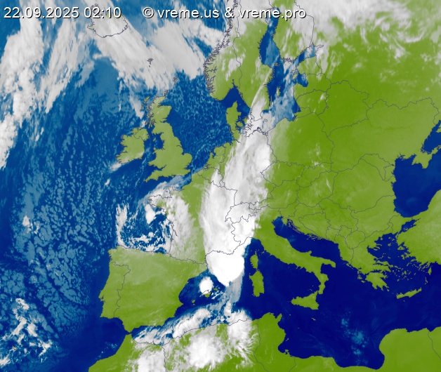 Oblačnost Evropa