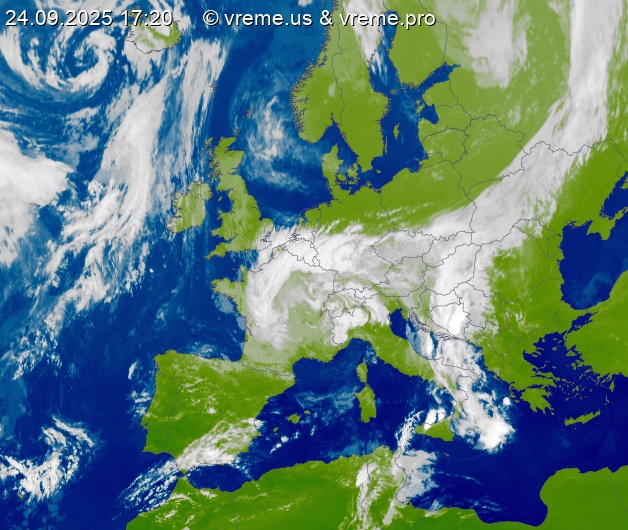 Oblačnost Evropa