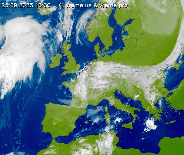 Oblačnost Evropa