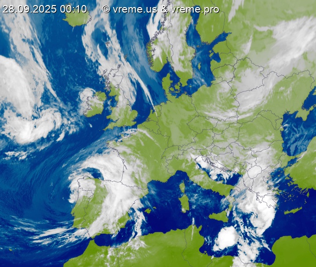 Oblačnost Evropa