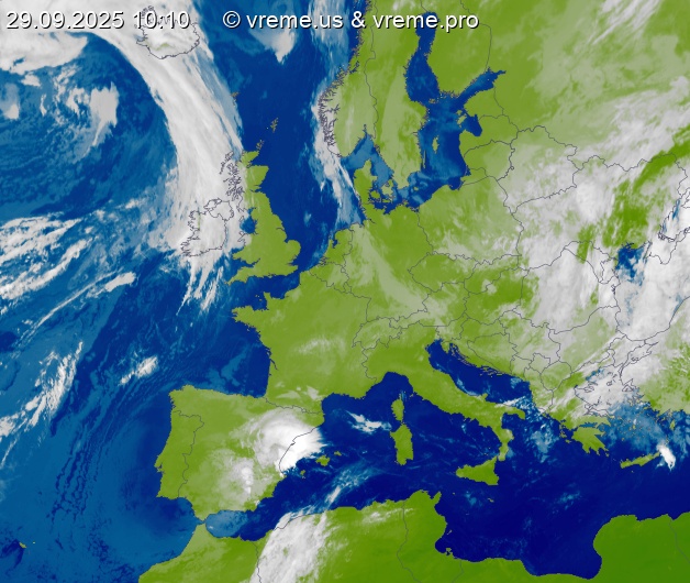 Oblačnost Evropa