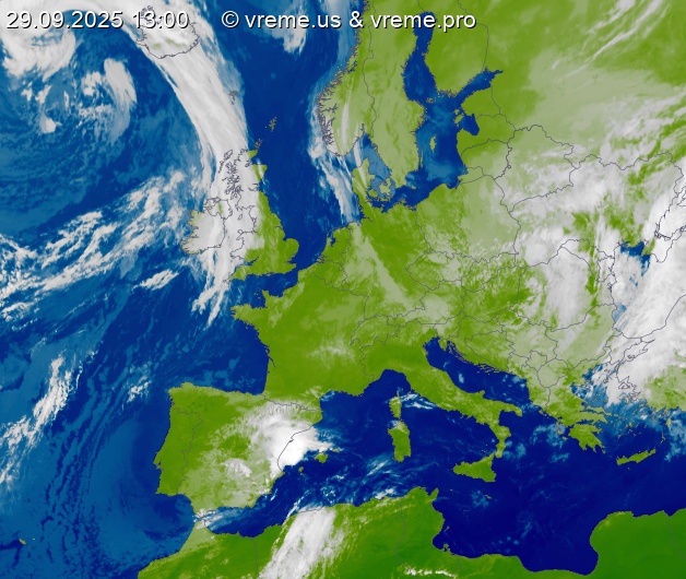 Oblačnost Evropa