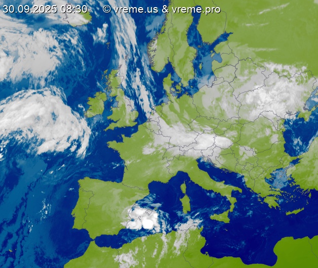 Oblačnost Evropa
