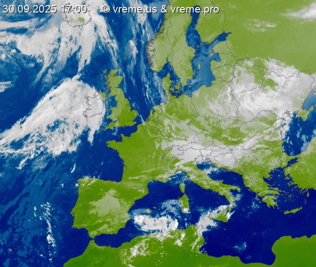 Oblačnost Evropa