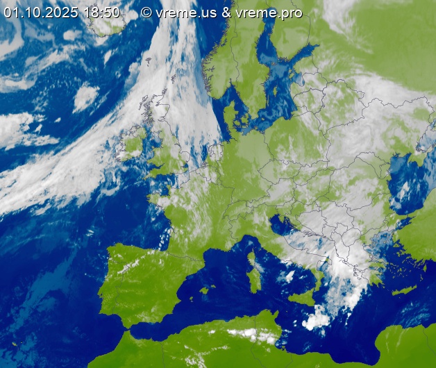 Oblačnost Evropa