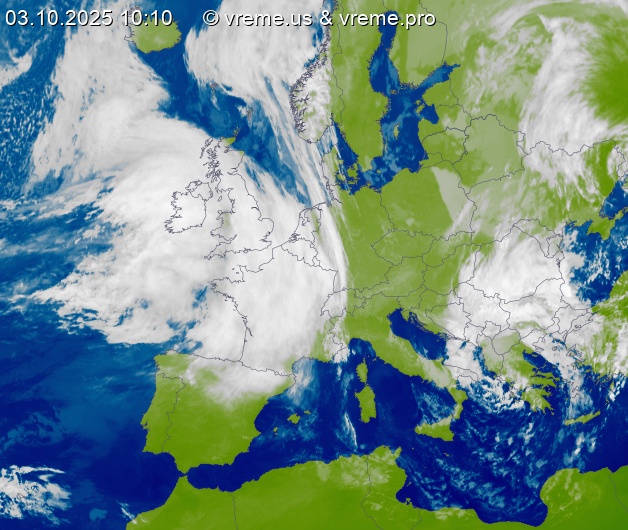 Oblačnost Evropa