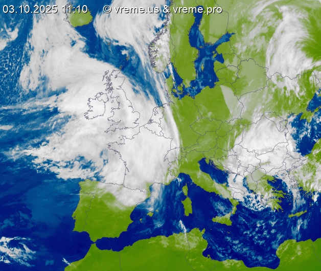 Oblačnost Evropa