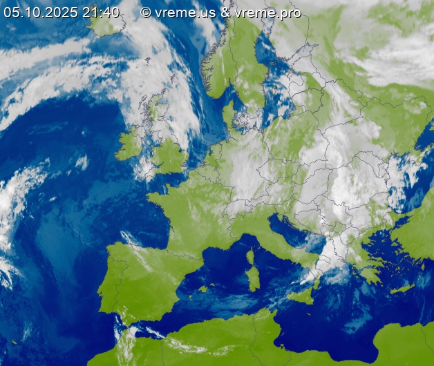 Oblačnost Evropa