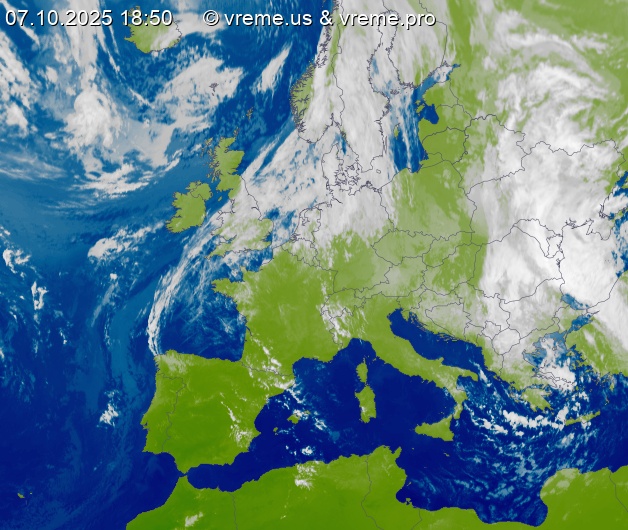 Oblačnost Evropa