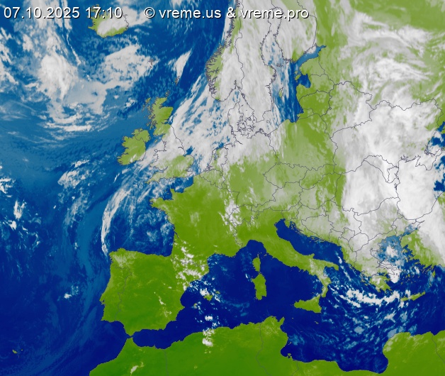 Oblačnost Evropa