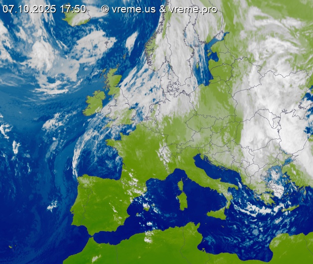 Oblačnost Evropa