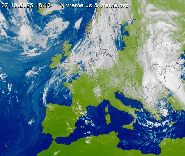 Oblačnost Evropa