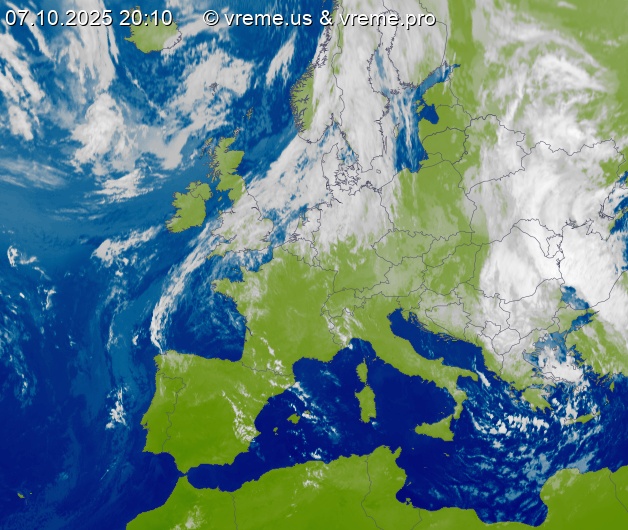 Oblačnost Evropa