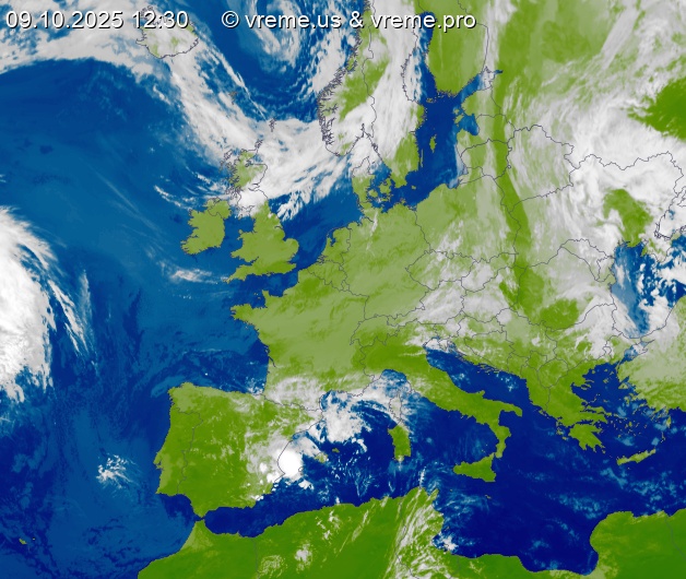 Oblačnost Evropa