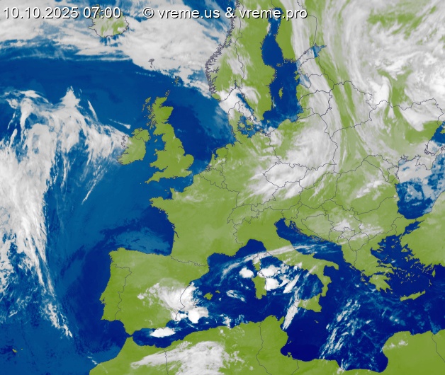 Oblačnost Evropa