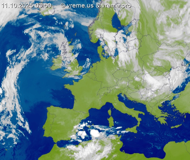 Oblačnost Evropa