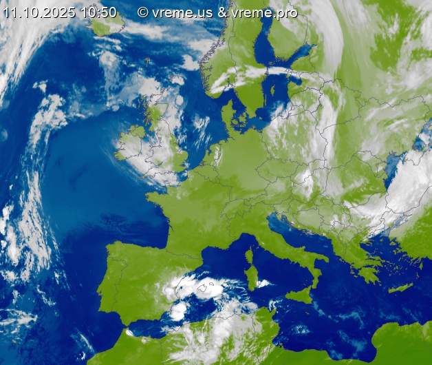 Oblačnost Evropa