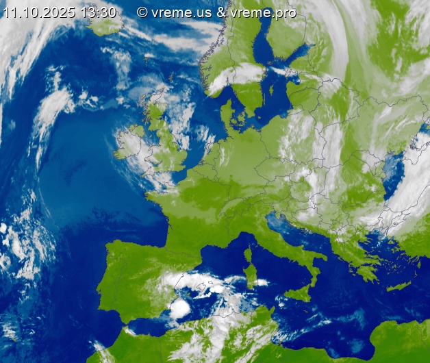 Oblačnost Evropa